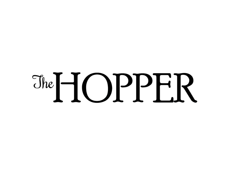 The Hopper logo linked to external website